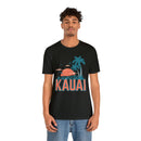 Kauai, Hawaii T-Shirt - Retro Palm Tree & Beach Unisex Kauai Shirt-16