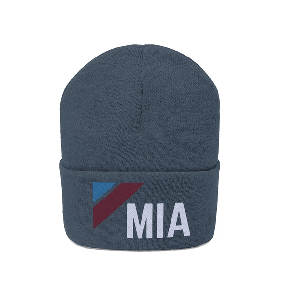 Miami, Florida Beanie - Adult Embroidered Retro Miami Knit Hat