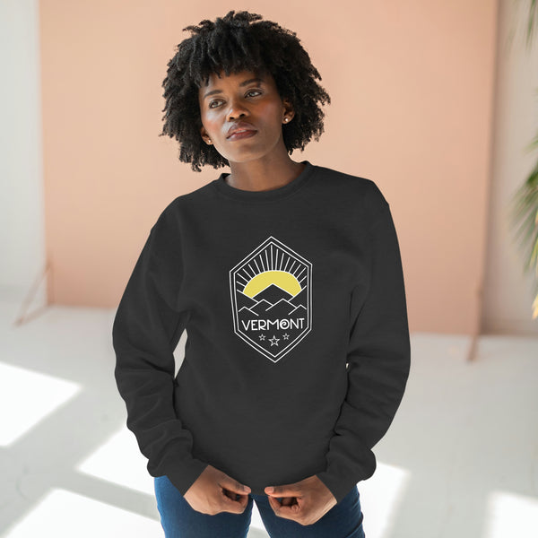 Premium Vermont Crewneck Sweatshirt - Retro Unisex Sweatshirt