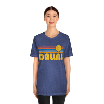 Dallas, Texas T-Shirt - Retro Sun Unisex Dallas T Shirt - 0