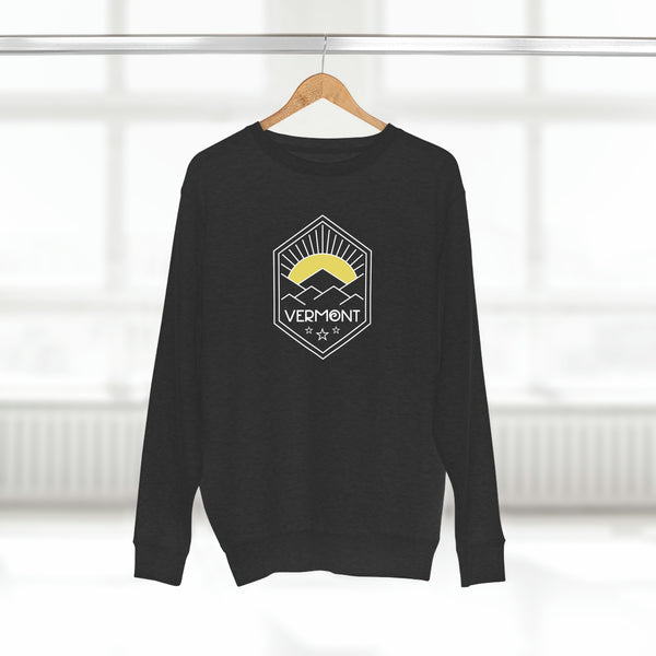 Premium Vermont Crewneck Sweatshirt - Retro Unisex Sweatshirt