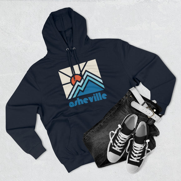 Premium Asheville, North Carolina Hoodie - Min Mountain Unisex Sweatshirt