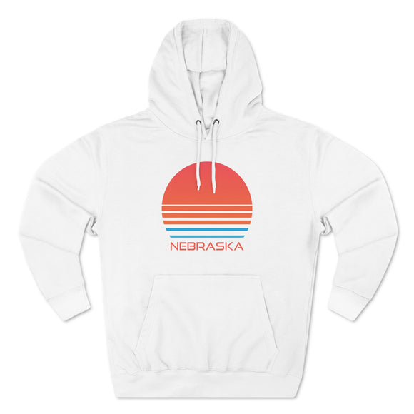 Premium Nebraska Hoodie - Retro 80s Unisex Sweatshirt