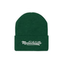 Massachusetts Beanie - Adult Hand Lettered Embroidered Massachusetts Knit Hat-5