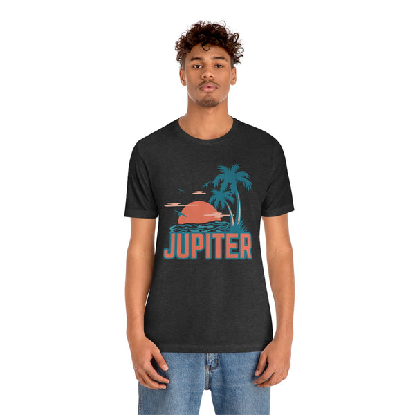 Jupiter, Florida T-Shirt - Retro Palm Tree & Beach Unisex Jupiter Shirt