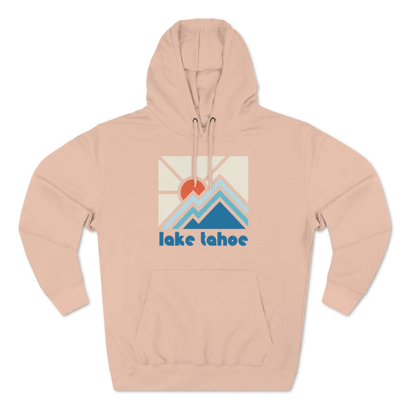 Premium Lake Tahoe, California Hoodie - Min Mountain Unisex Sweatshirt