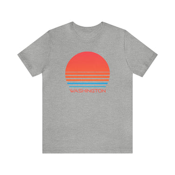Buy athletic-heather Washington T-Shirt - Retro 80s Unisex Washington Shirt