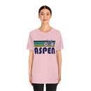 Aspen T-Shirt - Retro Mountain Bike Adult Unisex Aspen, Colorado T Shirt-56