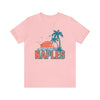 Naples, Florida T-Shirt - Retro Palm Tree & Beach Unisex Naples Shirt