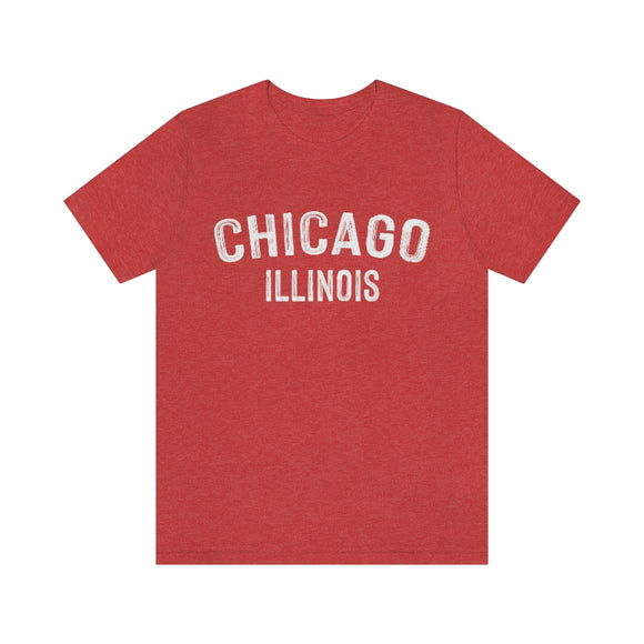 Chicago, Illinois Shirt - Paint Text Unisex Chicago T-Shirt
