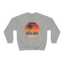 Malibu, California Sweatshirt - Unisex Retro Palm Tree Crewneck Malibu Sweatshirt-19