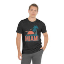 Miami, Florida T-Shirt - Retro Palm Tree & Beach Unisex Miami Shirt-54