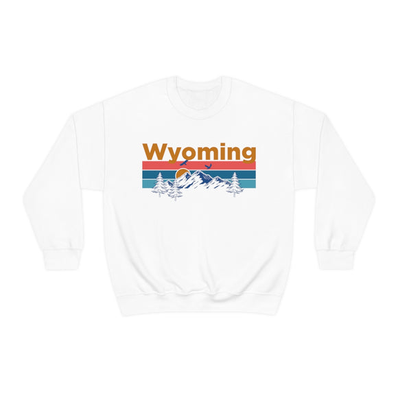 Wyoming Sweatshirt - Mountain & Birds Unisex