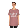 Aspen, Colorado Shirt - Paint Text Unisex Aspen T-Shirt