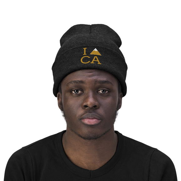 California Knit Beanie - Adult Embroidered I Heart / Love California Knit Hat
