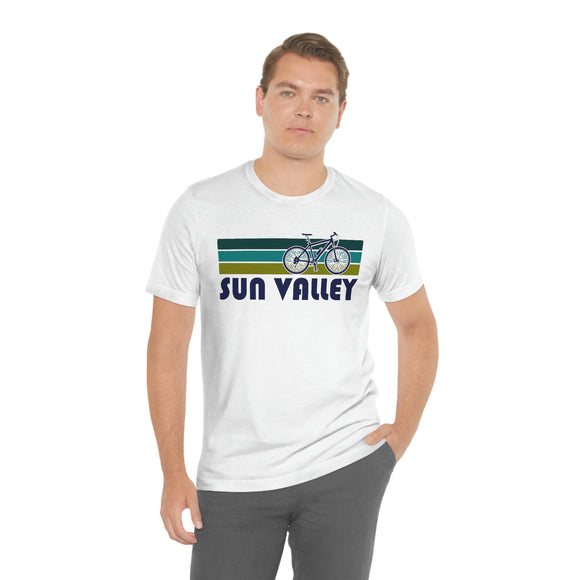 Sun Valley T-Shirt - Retro Mountain Bike Adult Unisex Sun Valley, Idaho T Shirt