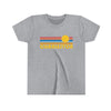 Charleston Youth T-Shirt - Retro Sun South Carolina Kid's TShirt