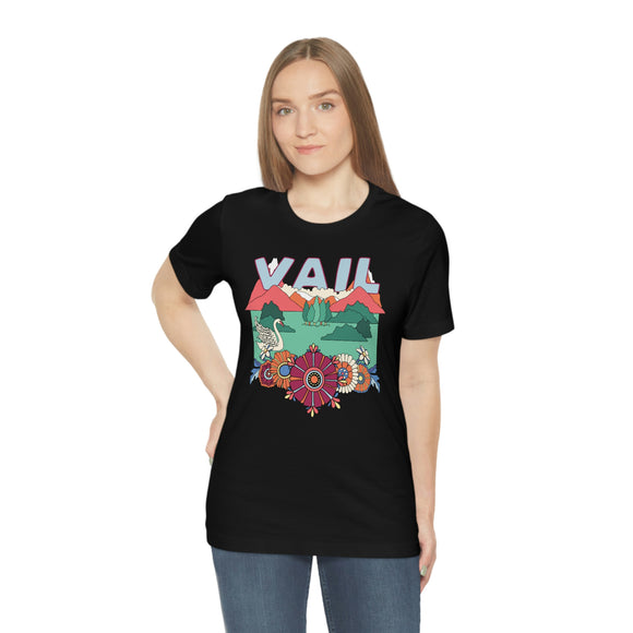 Vail Shirt, Colorado Retro T-Shirt, Hippie Style Colorado tee, Vail Mountain Shirt