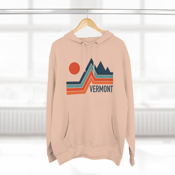 Premium Vermont Hoodie - Retro Unisex Sweatshirt