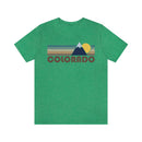 Colorado T-Shirt - Retro Mountain v2 Unisex Colorado Shirt-13