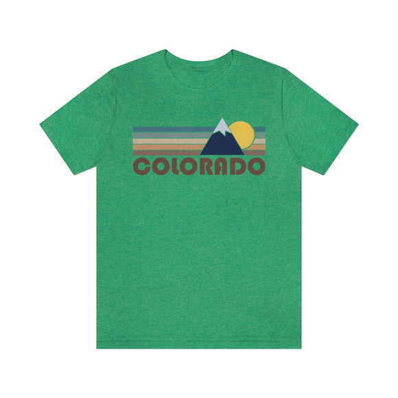 Colorado T-Shirt - Retro Mountain v2 Unisex Colorado Shirt