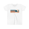 Jackson Hole Youth T-Shirt - Retro Mountain Wyoming Kid's TShirt