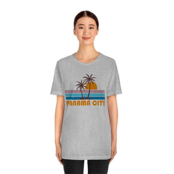 Panama City, Florida T-Shirt - Retro Palm Tree Unisex Panama City Shirt