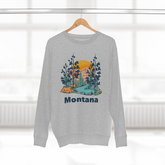 Premium Montana Sweatshirt - Unisex Premium Crewneck Montana Sweatshirt