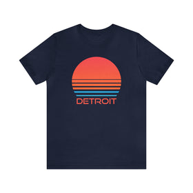 Detroit, Michigan T-Shirt - Retro 80s Unisex Detroit Shirt