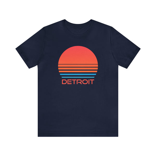 Detroit, Michigan T-Shirt - Retro 80s Unisex Detroit Shirt