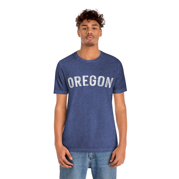 Oregon T-Shirt - Paint Text Unisex Oregon Shirt