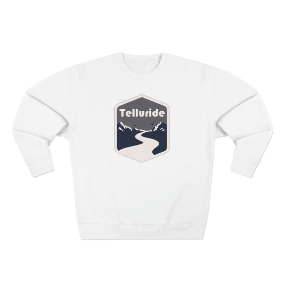 Premium Telluride, Colorado Crewneck Sweatshirt - Retro Unisex Sweatshirt