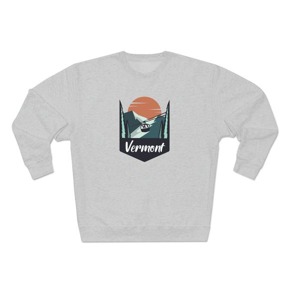 Premium Vermont Crewneck Sweatshirt - Retro Unisex Sweatshirt