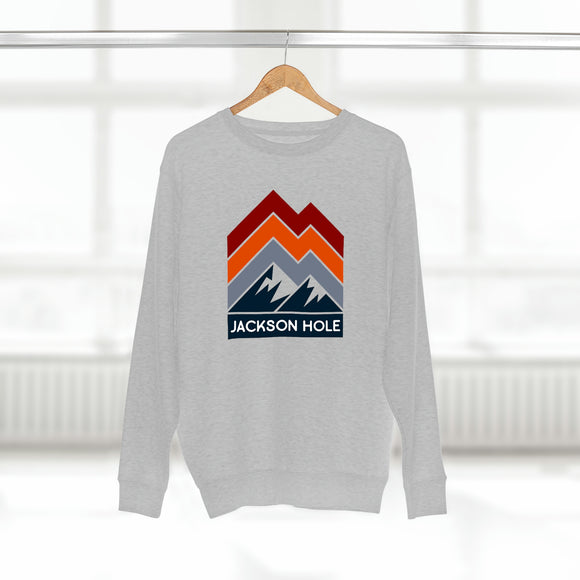 Premium Jackson Hole Sweatshirt - Retro Unisex Premium Crewneck Jackson Hole, Wyoming Sweatshirt