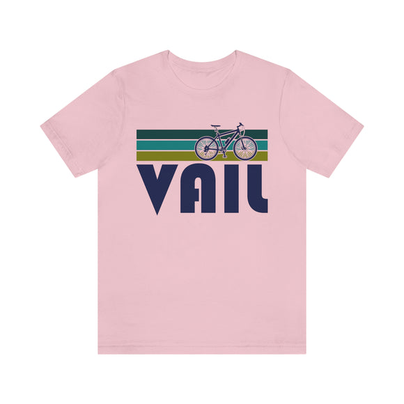 Vail T-Shirt - Retro Mountain Bike Adult Unisex Vail, Colorado T Shirt