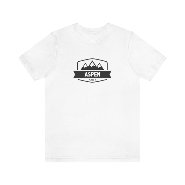 Aspen, Colorado T-Shirt - Altitude Badge Unisex Aspen Shirt