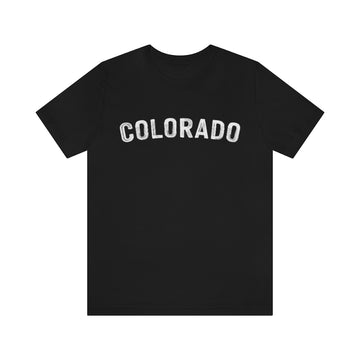 Buy black Colorado T-Shirt - Paint Text Unisex Colorado Shirt