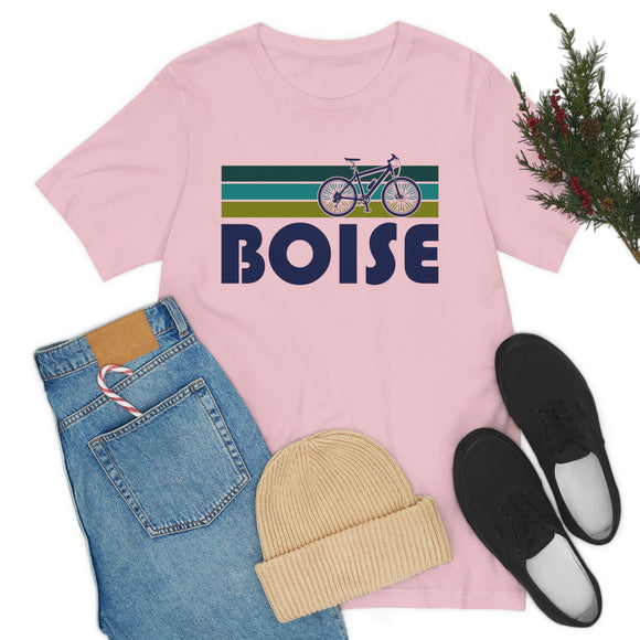Boise T-Shirt - Retro Mountain Bike Adult Unisex Boise, Idaho T Shirt