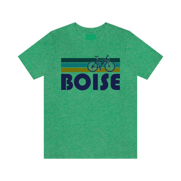 Buy heather-kelly Boise T-Shirt - Retro Mountain Bike Adult Unisex Boise, Idaho T Shirt