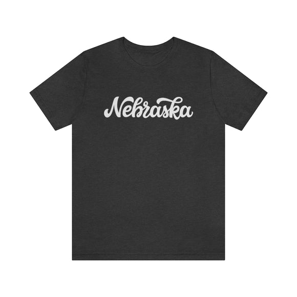 Nebraska T-Shirt - Hand Lettered Unisex Nebraska Shirt