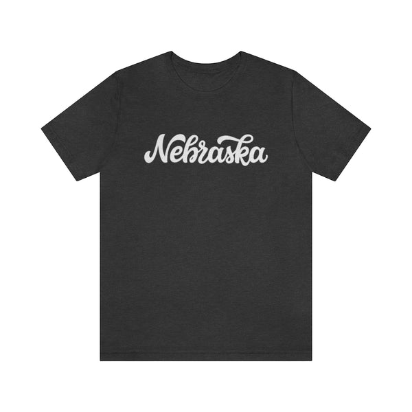 Nebraska T-Shirt - Hand Lettered Unisex Nebraska Shirt