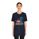 Longboat Key, Florida T-Shirt - Retro Palm Tree & Beach Unisex Longboat Key Shirt-59