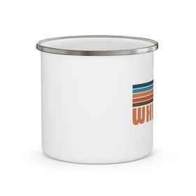 Whistler, Canada Camp Mug - Retro Mountain Enamel Campfire Whistler Mug