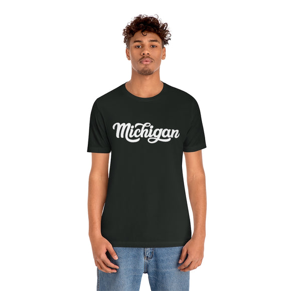 Michigan T-Shirt - Hand Lettered Unisex Michigan Shirt