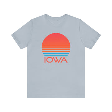 Buy light-blue Iowa T-Shirt - Retro 80s Unisex Iowa Shirt