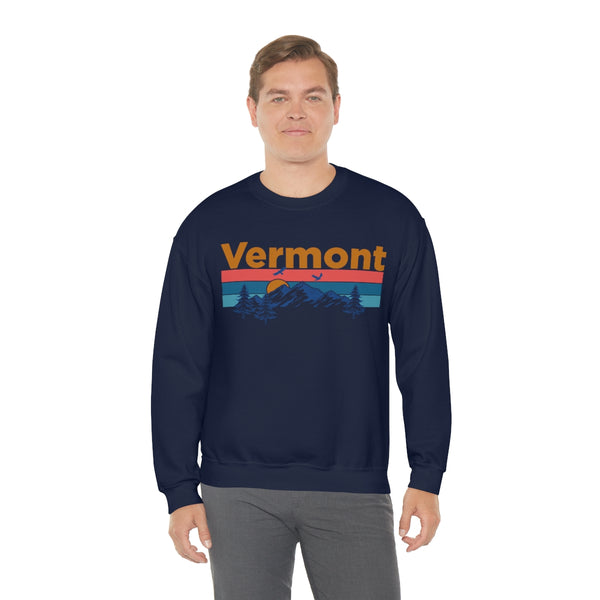 Vermont Sweatshirt - Mountain & Birds Unisex