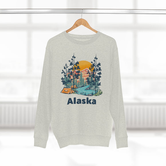 Premium Alaska Sweatshirt - Unisex Premium Crewneck Alaska Sweatshirt