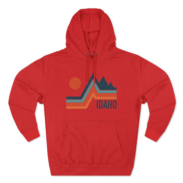 Buy red Premium Idaho Hoodie - Retro Unisex Sweatshirt