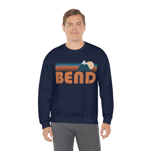 Bend, Oregon Sweatshirt - Unisex Retro Mountain Unisex