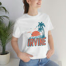 Irvine, California T-Shirt - Retro Palm Tree & Beach Unisex Irvine Shirt-15